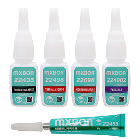 MXBON E5243 Cyanoacrylate Adhesive Clear 500 g Bottle
